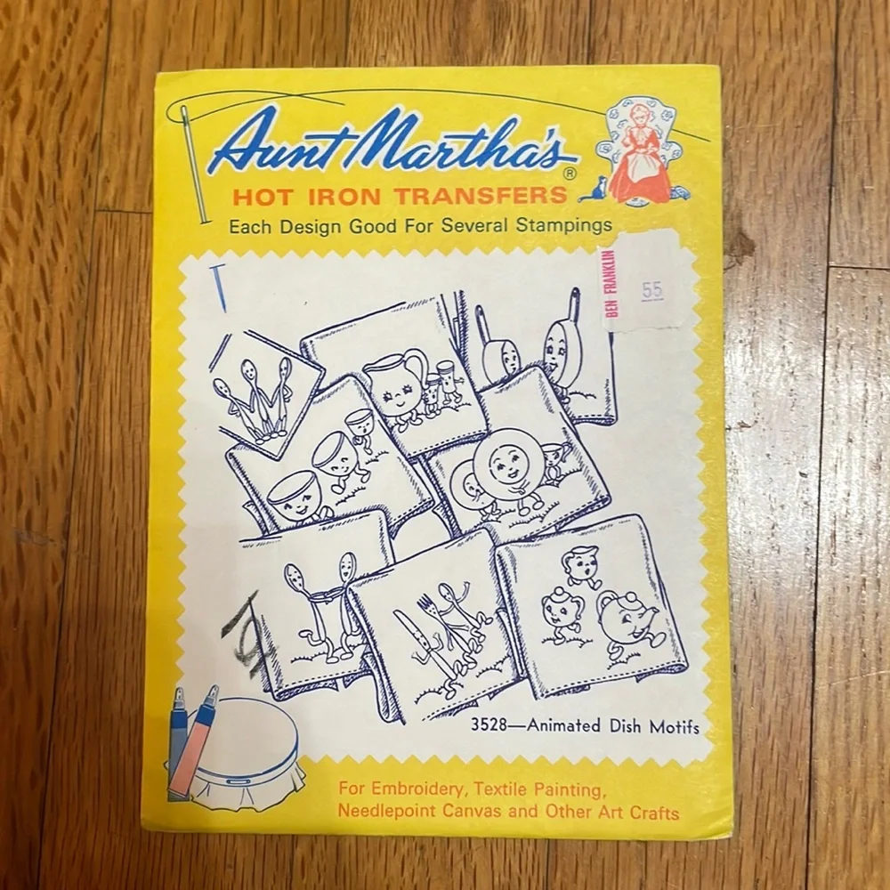 Vintage Hot Iron Transfers -Embroidery- Needle Point- Textile Painting- Crafts